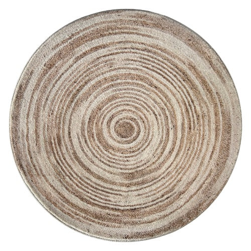 Tapis Beige Rond