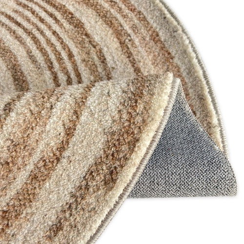 Tapis Beige Rond