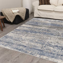 Tapis Salon Gris Bleu