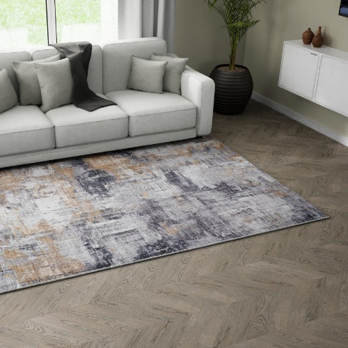 Tapis Gris Doré