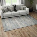 Tapis Salon Gris Bleu