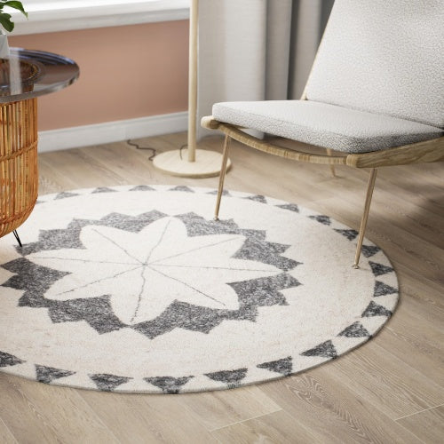 Tapis Rond Motif