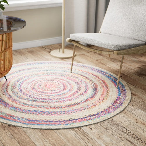 Tapis Rond Multicolore