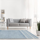 Tapis Bleu Gris